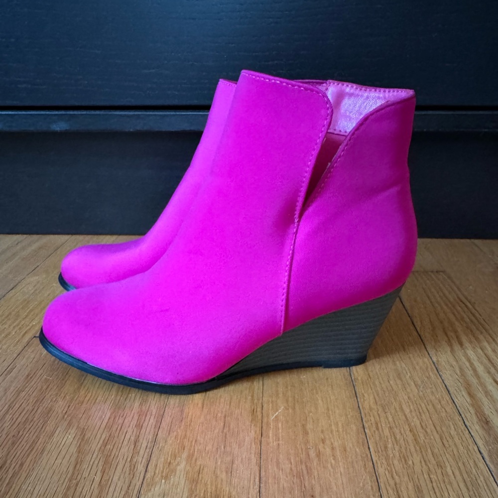 Fuschia Ankle Boots